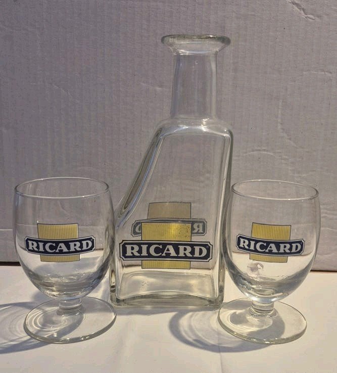 Ricard setje (AA), Verzamelen, Glas en Borrelglaasjes, Ophalen of Verzenden, Gebruikt