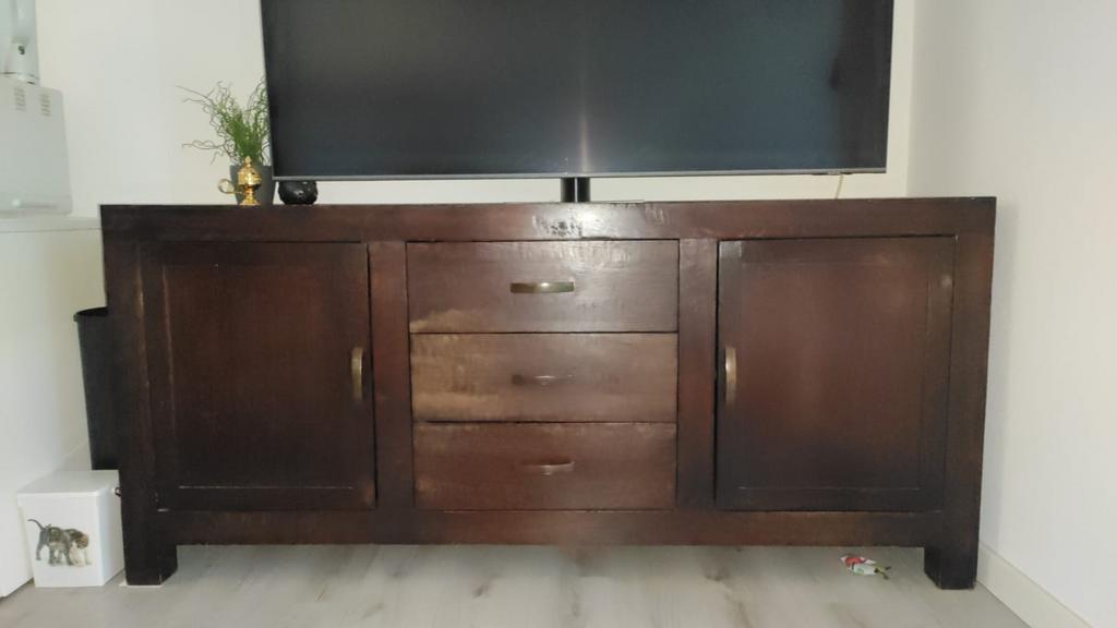 Dressoir/ tv kast, Gebruikt, 150 tot 200 cm, Ophalen of Verzenden, 25 tot 50 cm