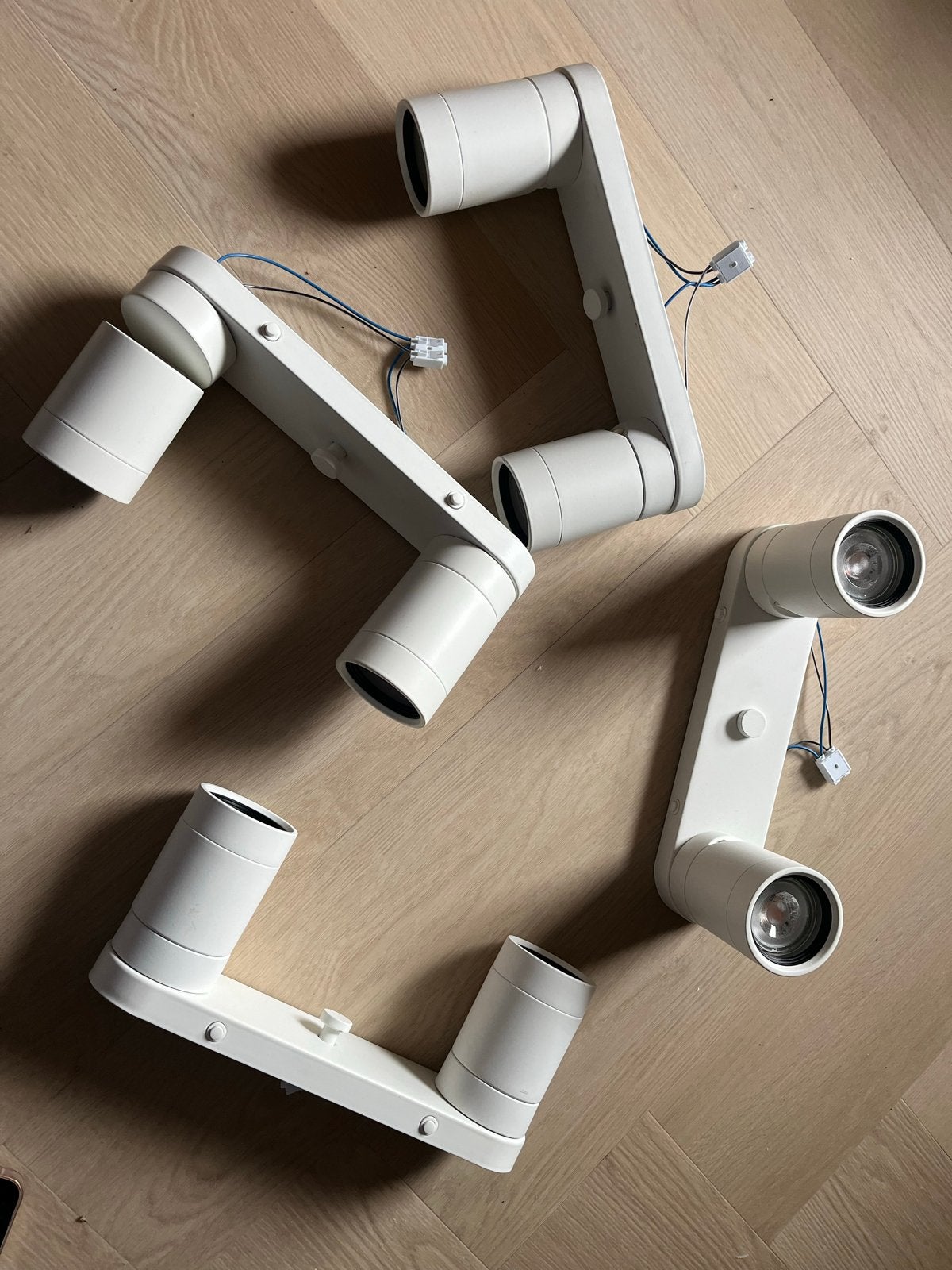 4x IKEA Nymåne spotjes wit - Zo goed als nieuw, GU10, Ophalen of Verzenden, Zo goed als nieuw, LED