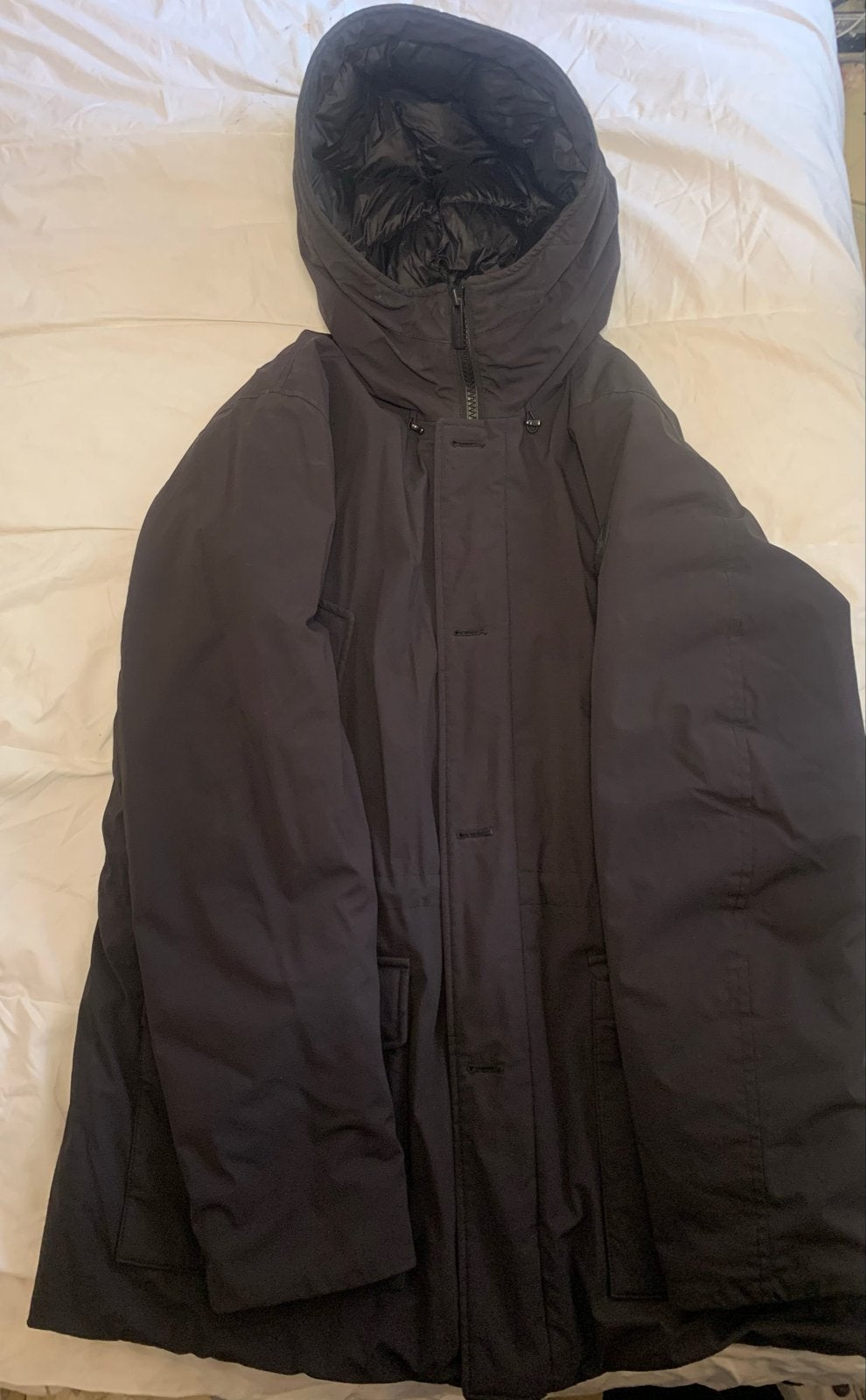 Woolrich Heren Winterjas - Zwart, Maat XL, Ophalen of Verzenden, Zo goed als nieuw, Maat 56/58 (XL), Zwart