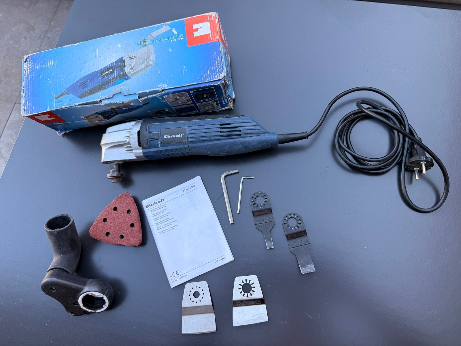 Einhell BT-MG 220 E Multitool/Multischuurmachine, Ophalen of Verzenden, Gebruikt