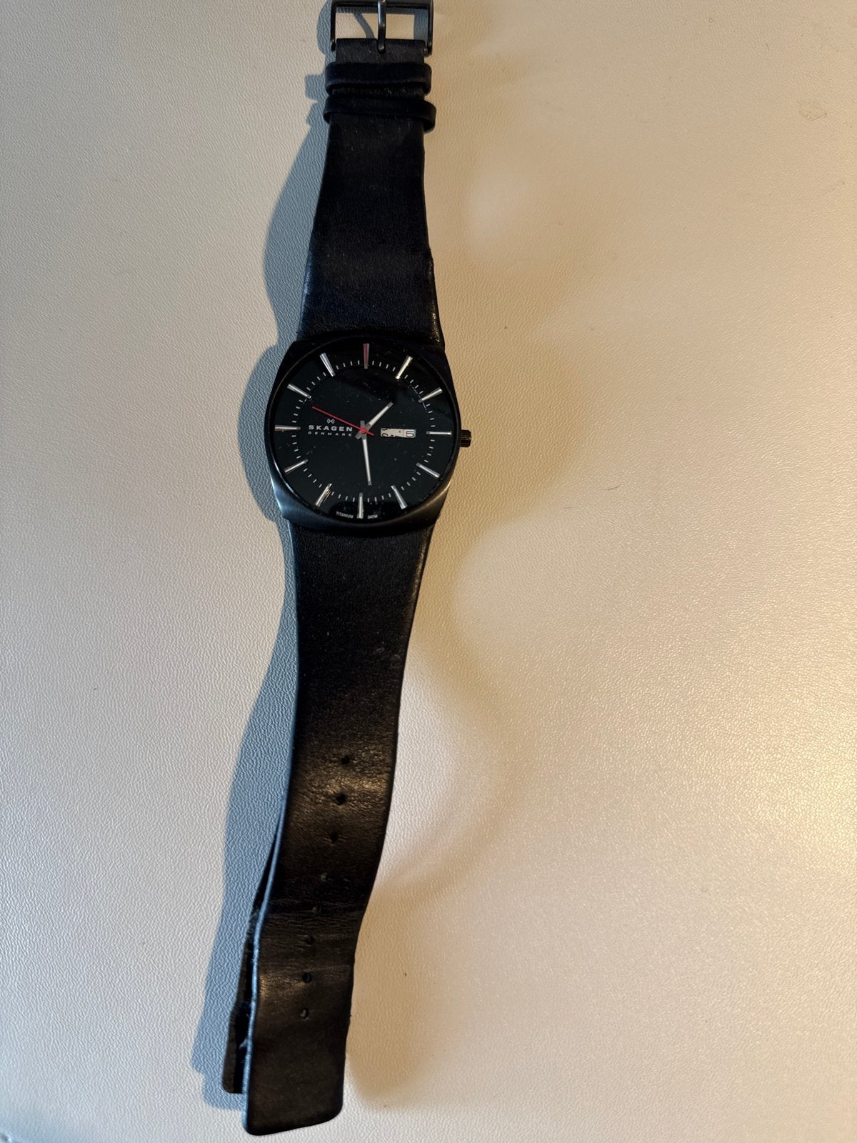 Skagen horloge met te vervangen bandje, Overige merken, Overige materialen, Polshorloge, Ophalen of Verzenden