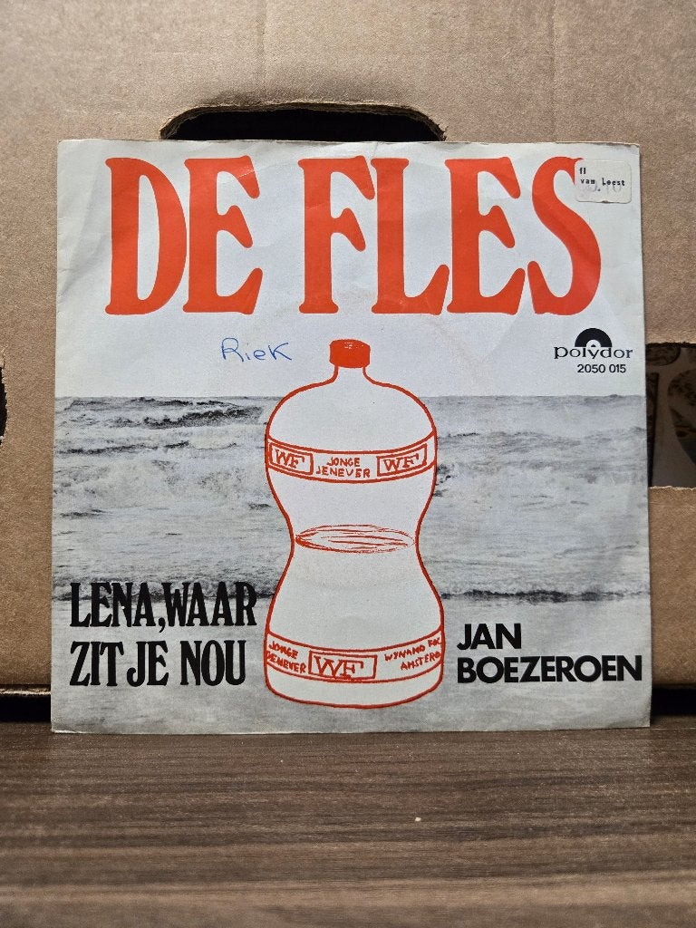 Jan Boezeroen - De fles, 7 inch, Single, Ophalen of Verzenden, Fotohoes
