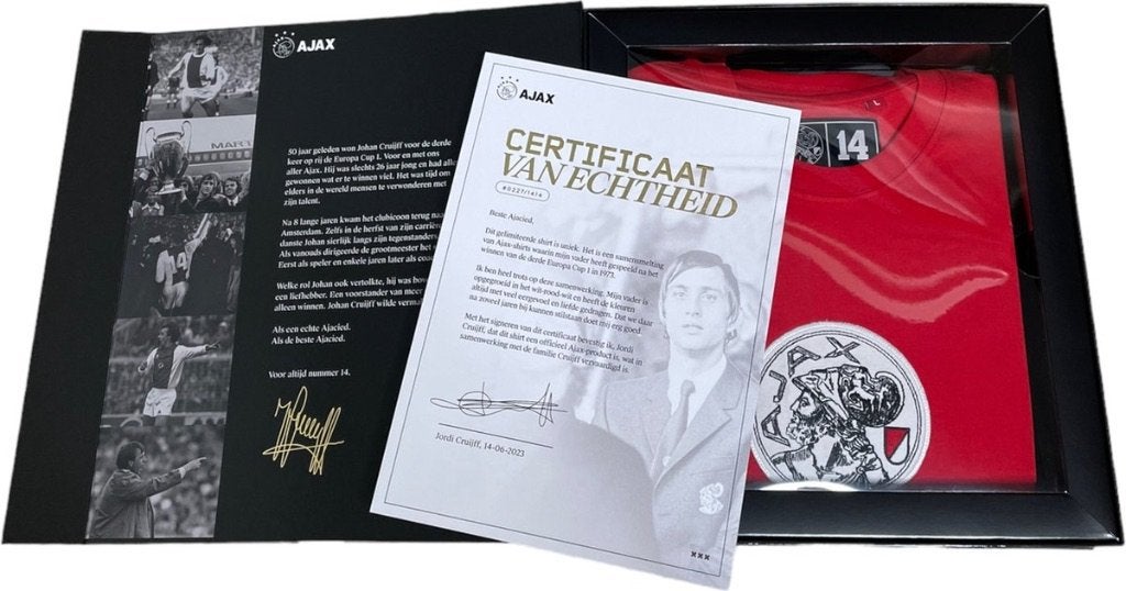 Johan Cruijf retro shirt, Verzenden, Zo goed als nieuw, Ajax, Shirt