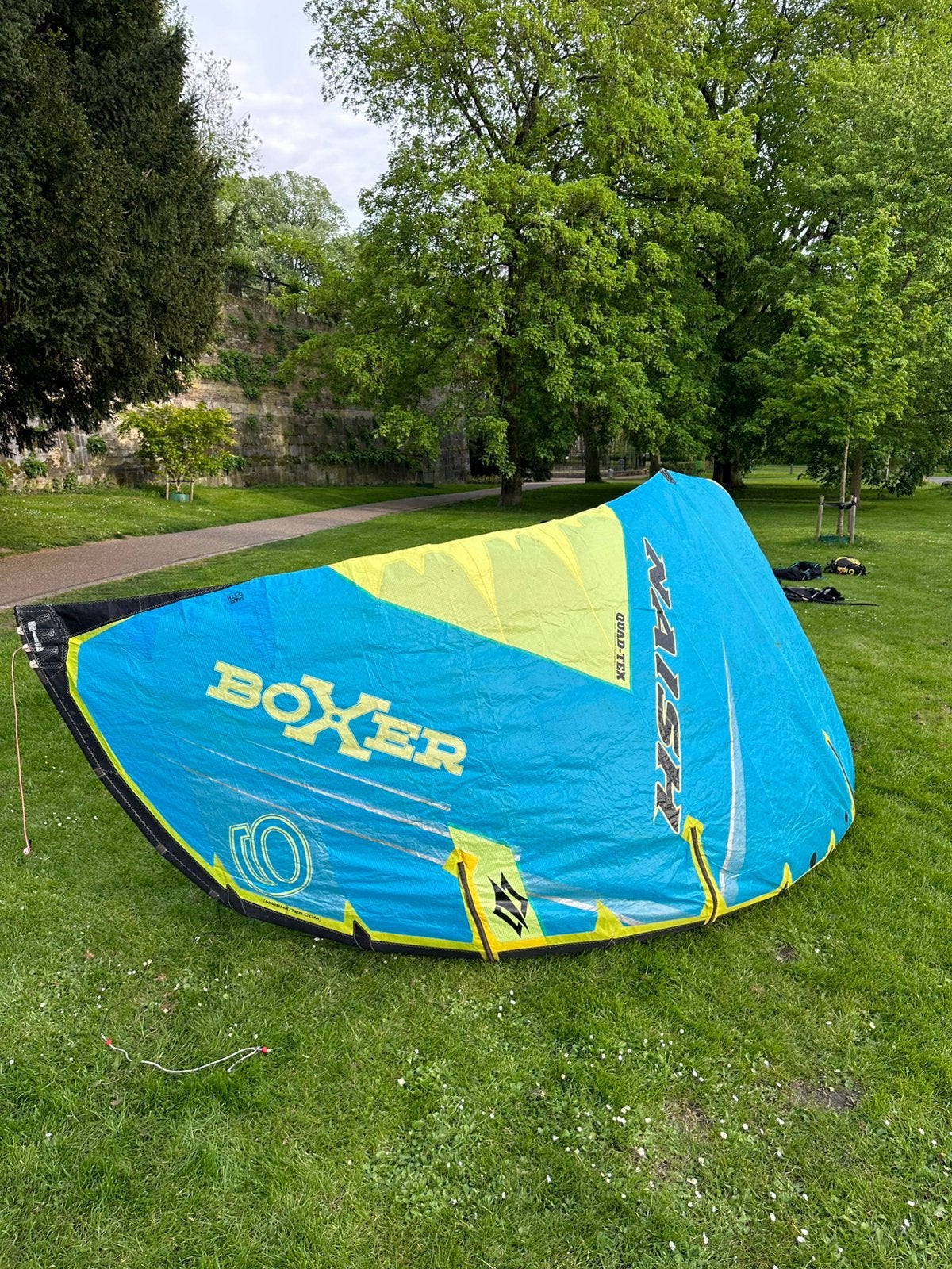 Kite Naish Boxer 9m Kite (2018) + RRD Bar + Dakine Harness, Watersport en Boten, Kitesurfen, Kitesurf-set, Twintip, 9 m², Ophalen of Verzenden
