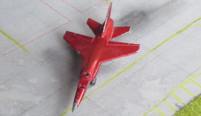 Matchbox Mirage F1 SB-4, 11 cm lang - vliegtuig model, Overige merken, 1:144 tot 1:200, Gebruikt, Ophalen of Verzenden