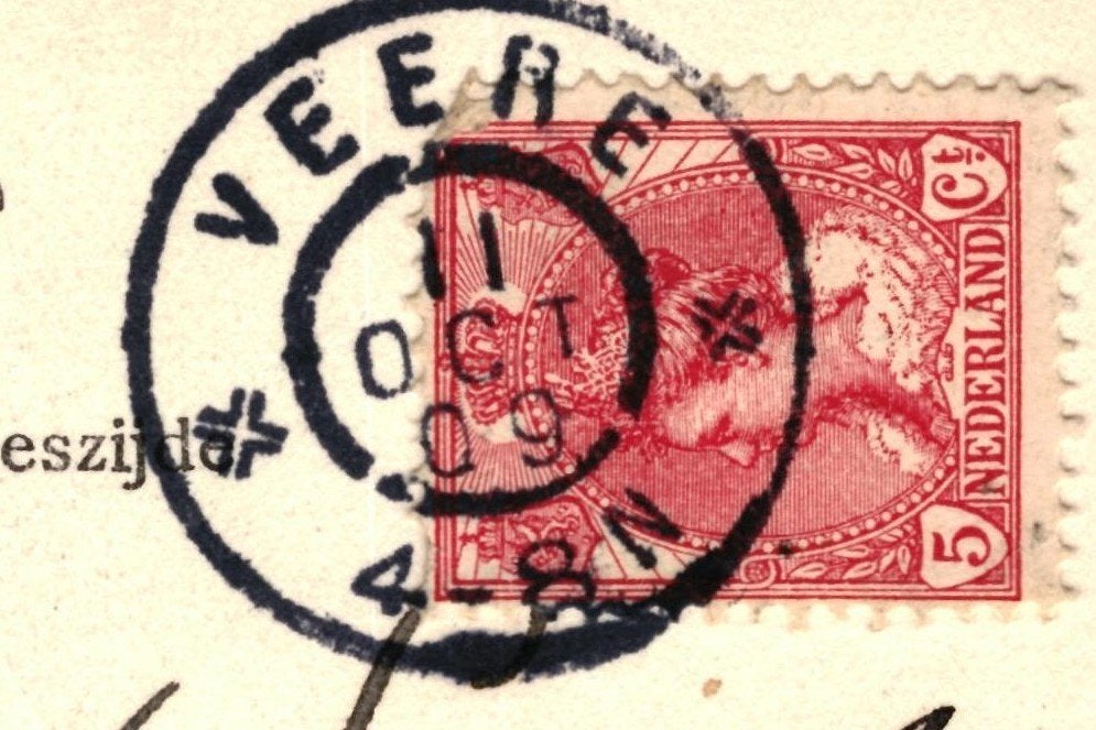 804603 Walcheren Klederdracht Gelopen met zegel, Ophalen of Verzenden, Voor 1920, Gelopen, Zeeland