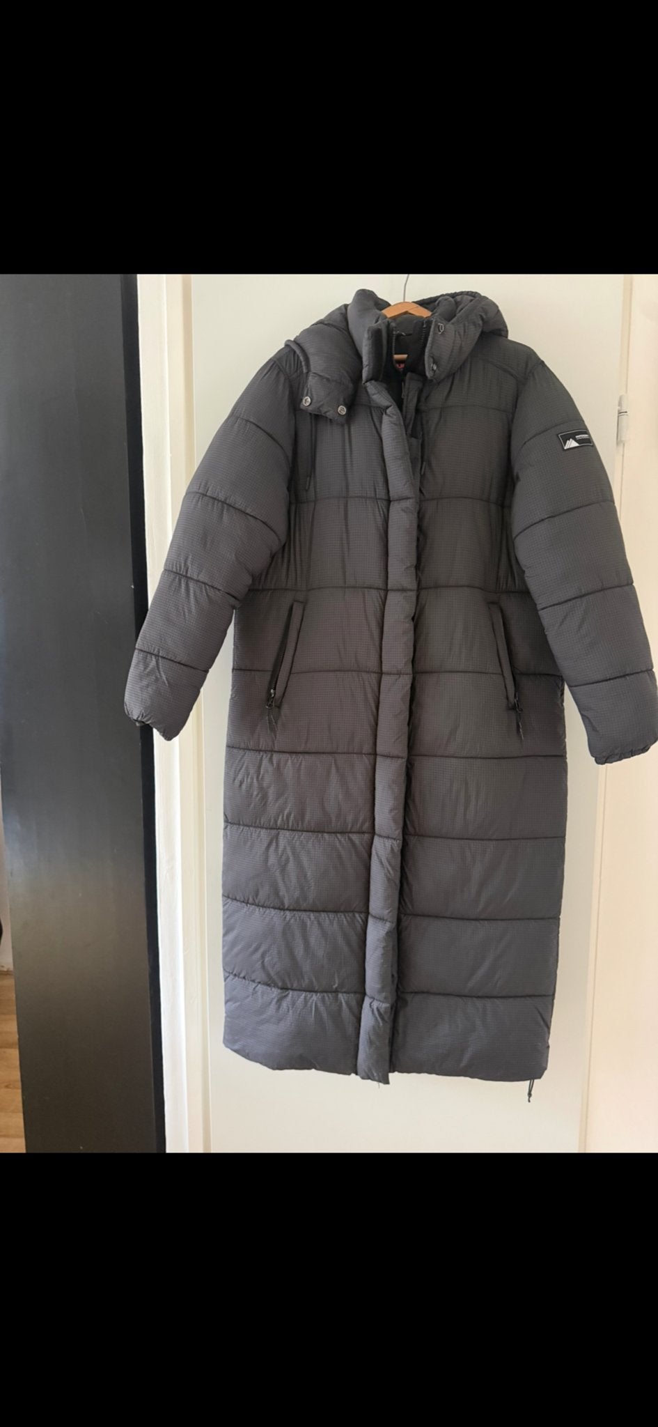 Superdry Lange Gewatteerde Jas - Maat 42 (L), Ophalen of Verzenden, Nieuw, Maat 42/44 (L), Zwart