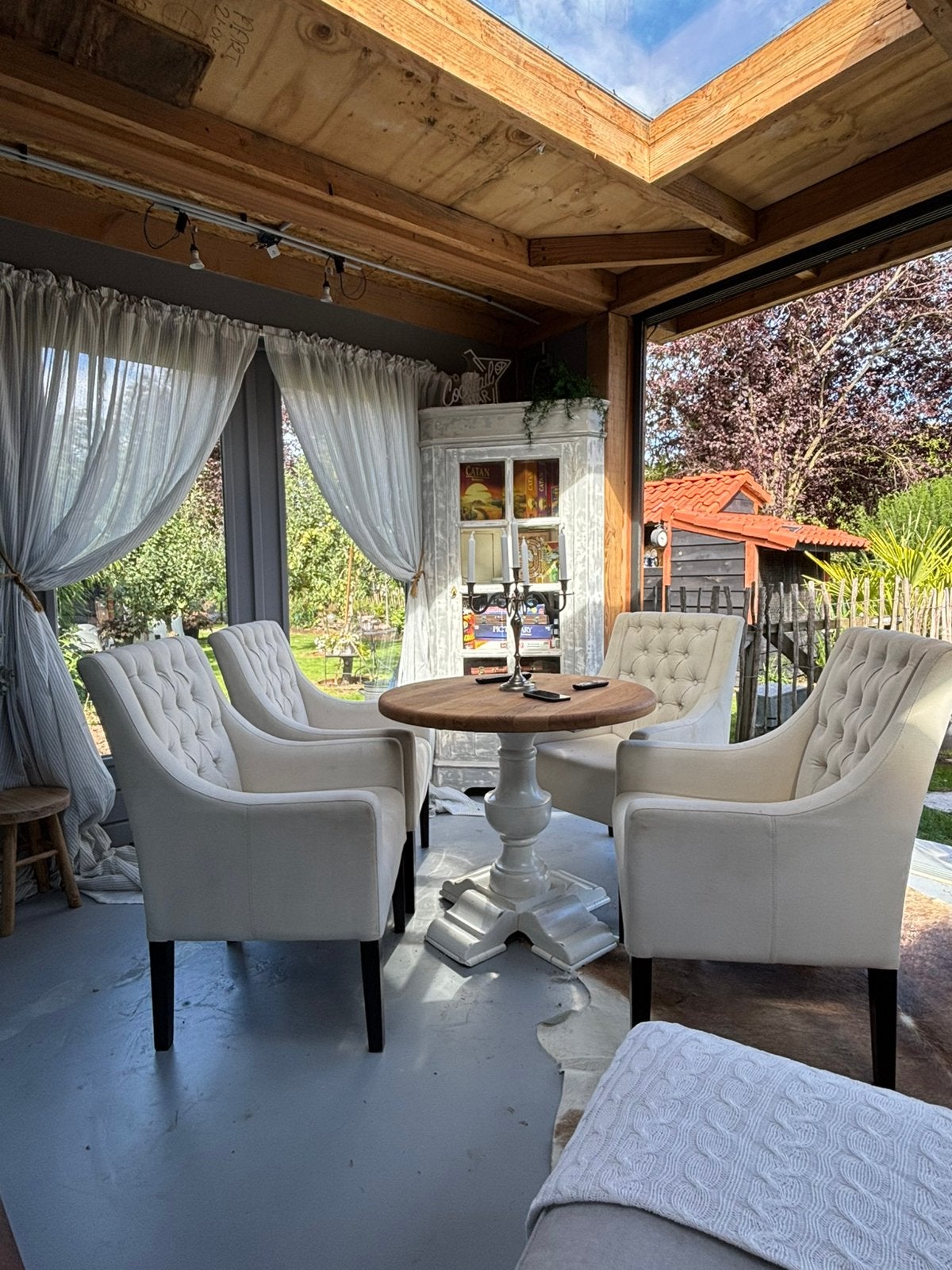 GRATIS! - Riviera Maison style eetkamer stoelen, Ophalen, Gebruikt