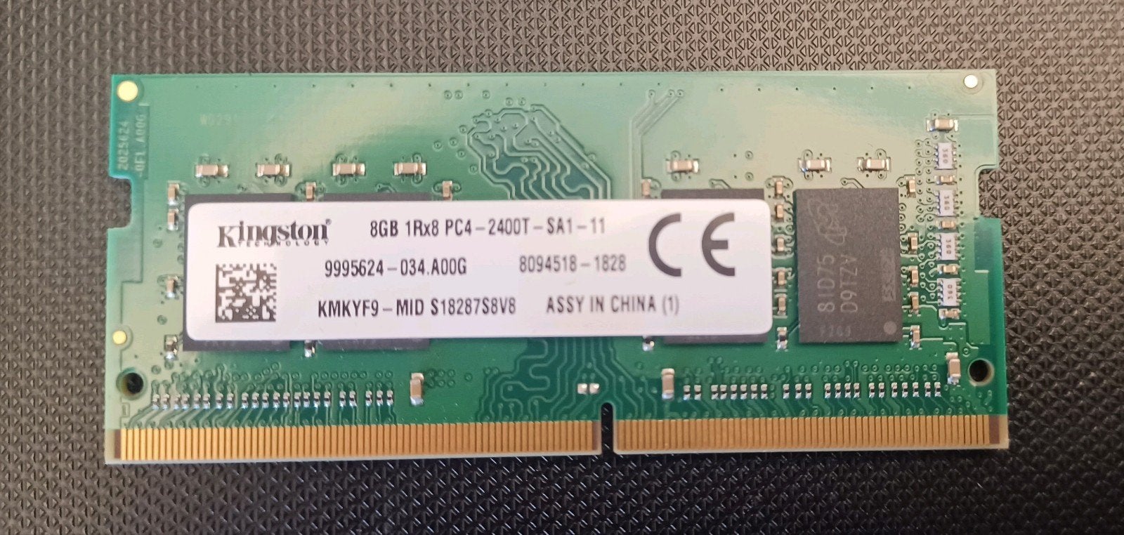 Kingston DDR 4 8GB  SODIMM  2400 mhz Ram, Computers en Software, 2400 mhz, DDR4, 8 GB, Ophalen of Verzenden