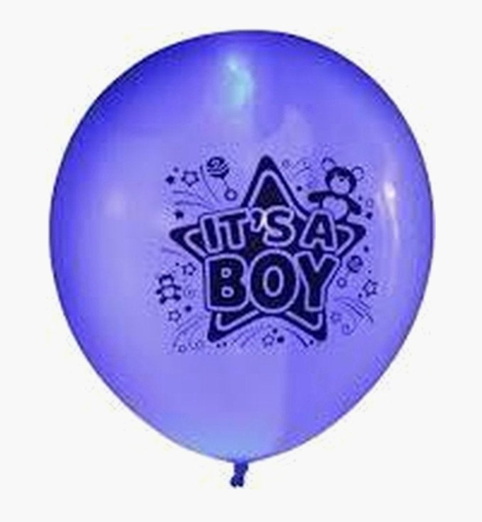 2x ILLOOMS LED Ballonnen 'It's a Boy' - Geboorte Zoon, Versiering, Onbekend, Ophalen of Verzenden, Onbekend