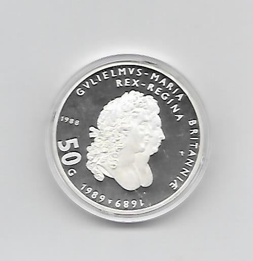 50 gulden munt 1989, Postzegels en Munten, Munten | Nederland, Verzenden, Koningin Beatrix, 50 gulden