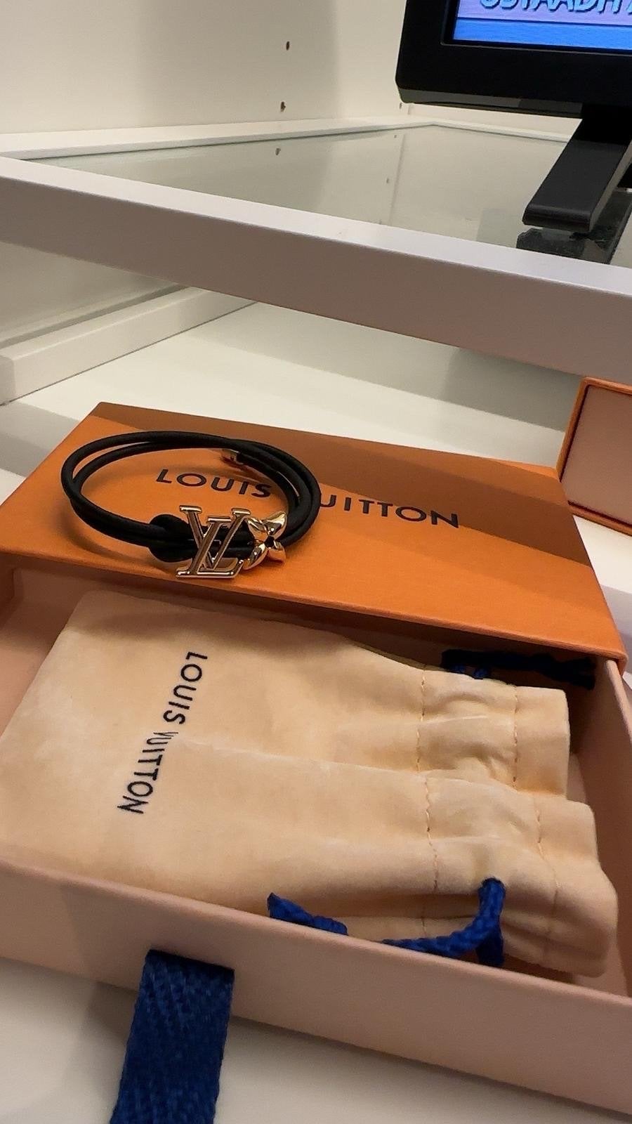 Louis Vuitton LV Bloom Noir Armband, Ophalen, Zo goed als nieuw, Zwart, Elastiek