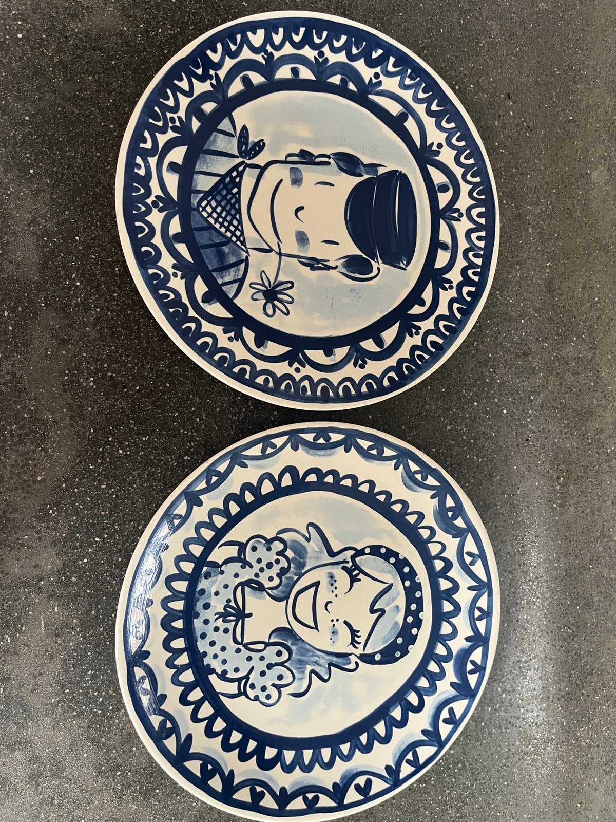 Blond amsterdam delfts bleu bordjes 25,5cm, Antiek en Kunst, Ophalen