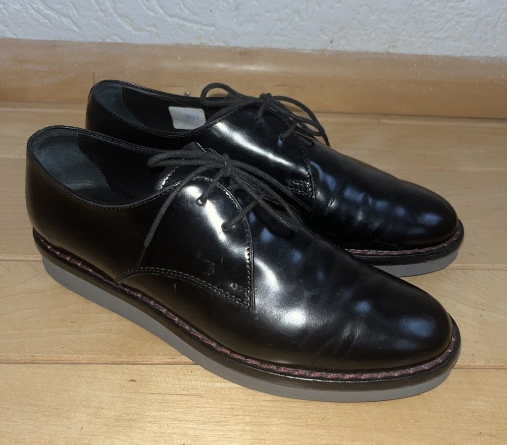 Tod's derby veterschoenen maat 37 zwart model GOMMA XL WX, Kleding | Dames, Verzenden, Zwart, Overige typen, Zo goed als nieuw