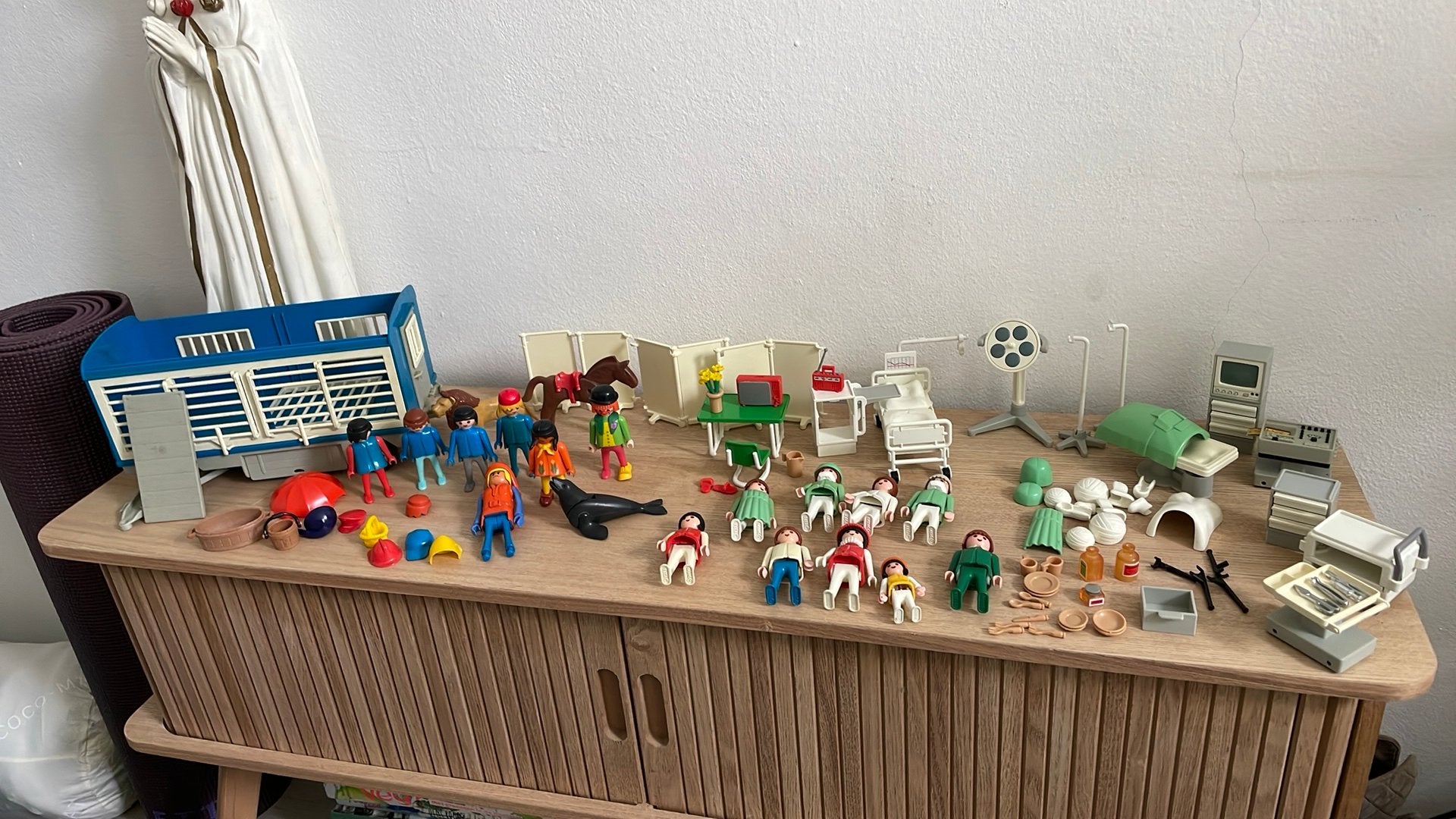 Vintage playmobil set ziekehuis en circus, Ophalen of Verzenden, Gebruikt