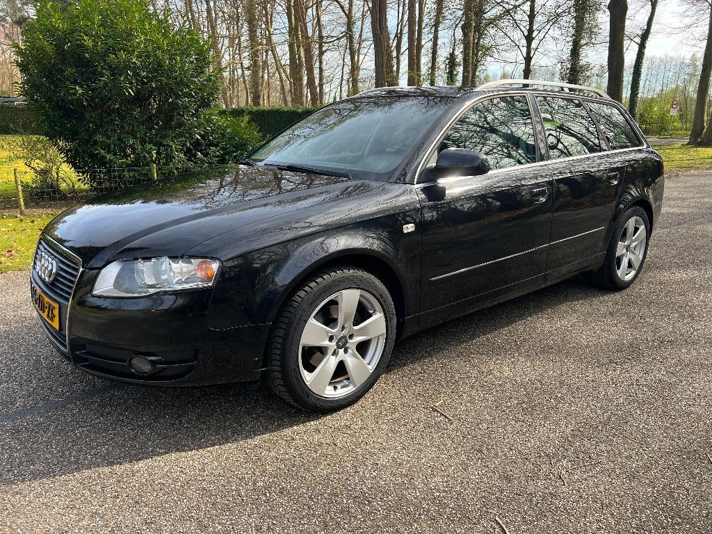 Audi A4 2.0 96KW Avant 2008 Zwart Leder PDC Trekh. APK 1-'27, Achterwielaandrijving, Zwart, 4 cilinders, 1984 cc