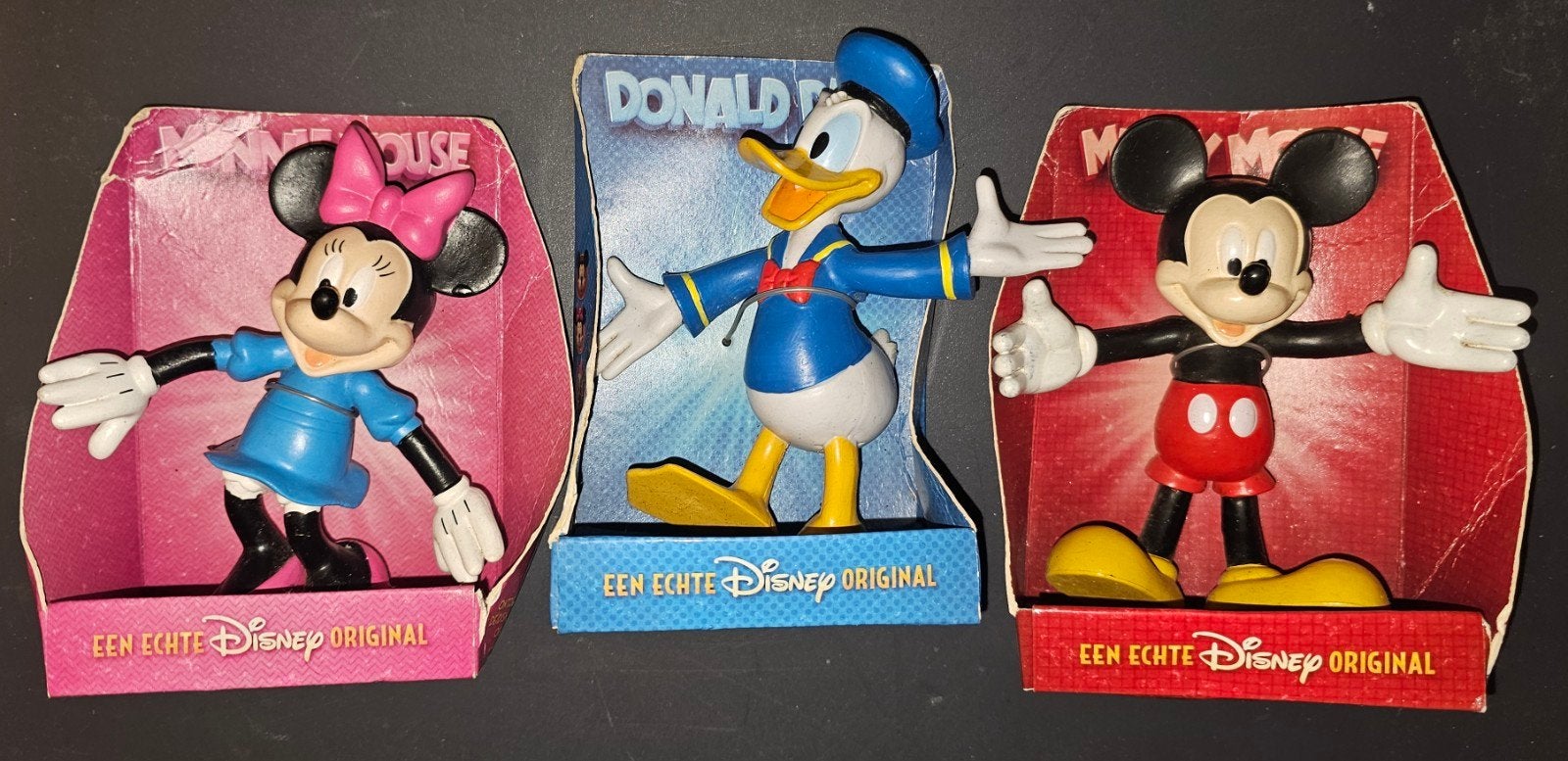 Disney beeldjes: Mickey, Minnie en Donald Duck, Ophalen of Verzenden