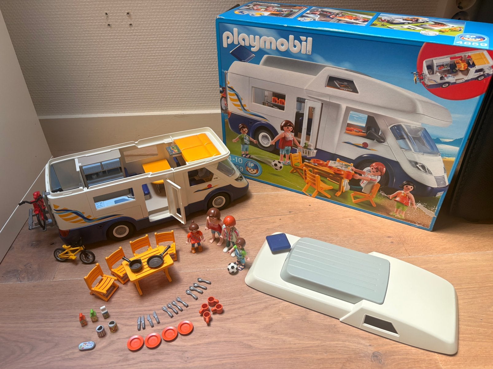 Playmobil camper 4859, Gebruikt, Complete set, Voertuig, Ophalen of Verzenden