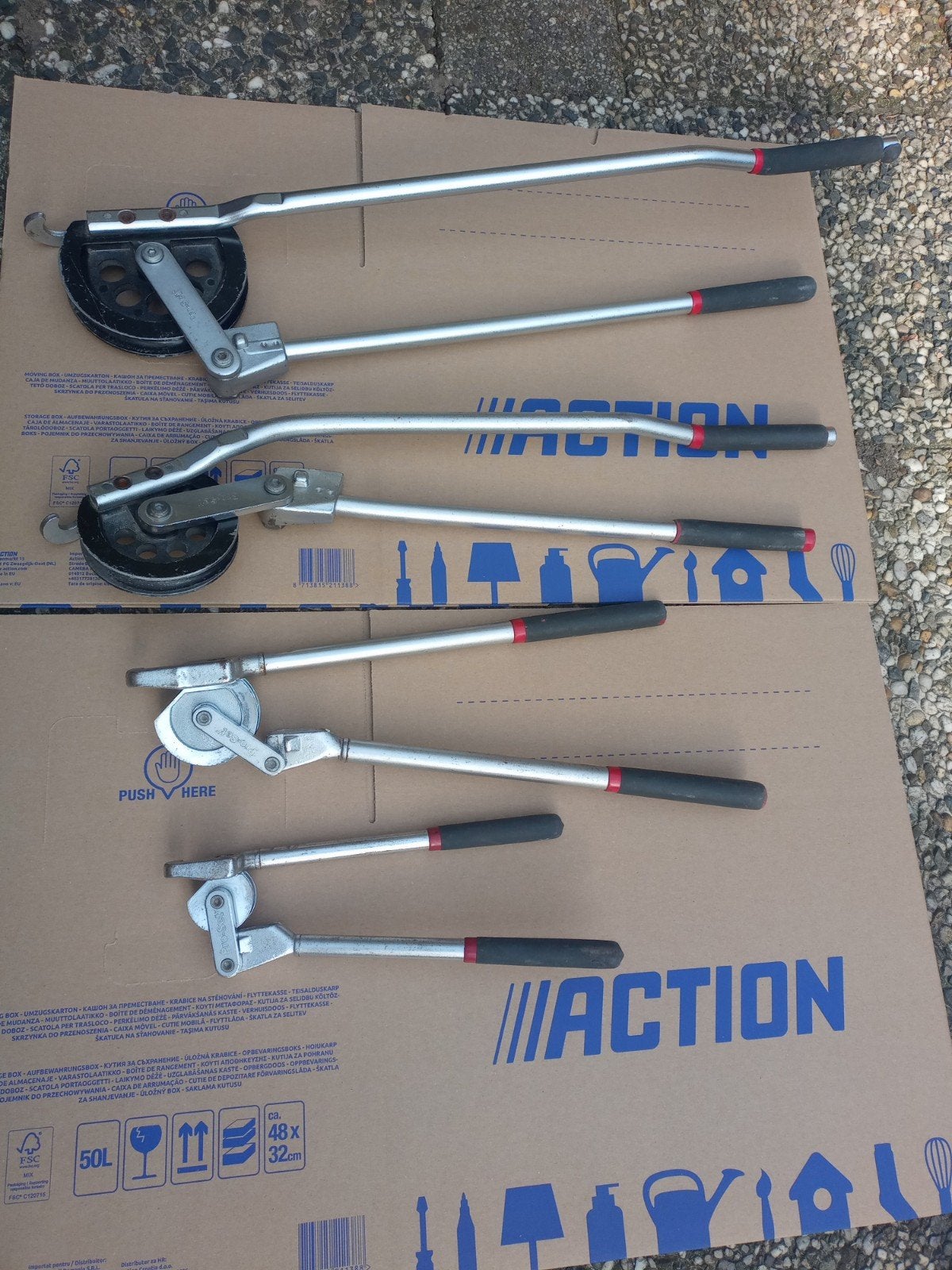 Set van 4 pijpenbuigers - Handgereedschap, Ophalen, Gebruikt, Overige typen