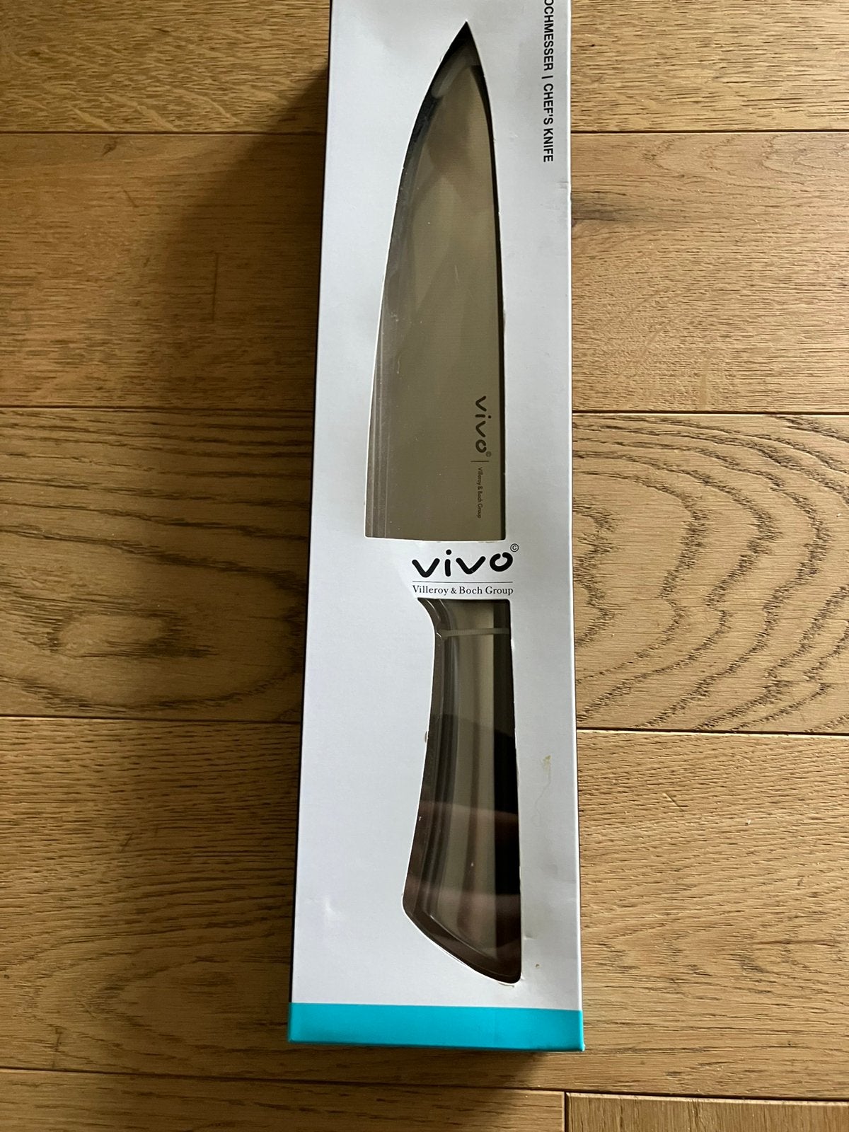 Nieuwe Chef’s Knife mes Villeroy Boch VIVO koksmes, Ophalen of Verzenden, Nieuw, Rvs of Chroom