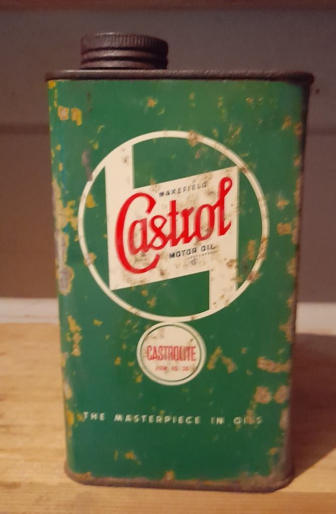 Castrol olieblik, Verzamelen, Ophalen of Verzenden, Overige