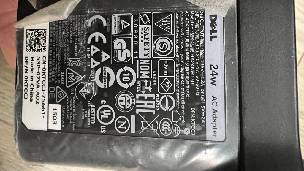 Dell 24W AC Adapter, Ophalen of Verzenden, Gebruikt