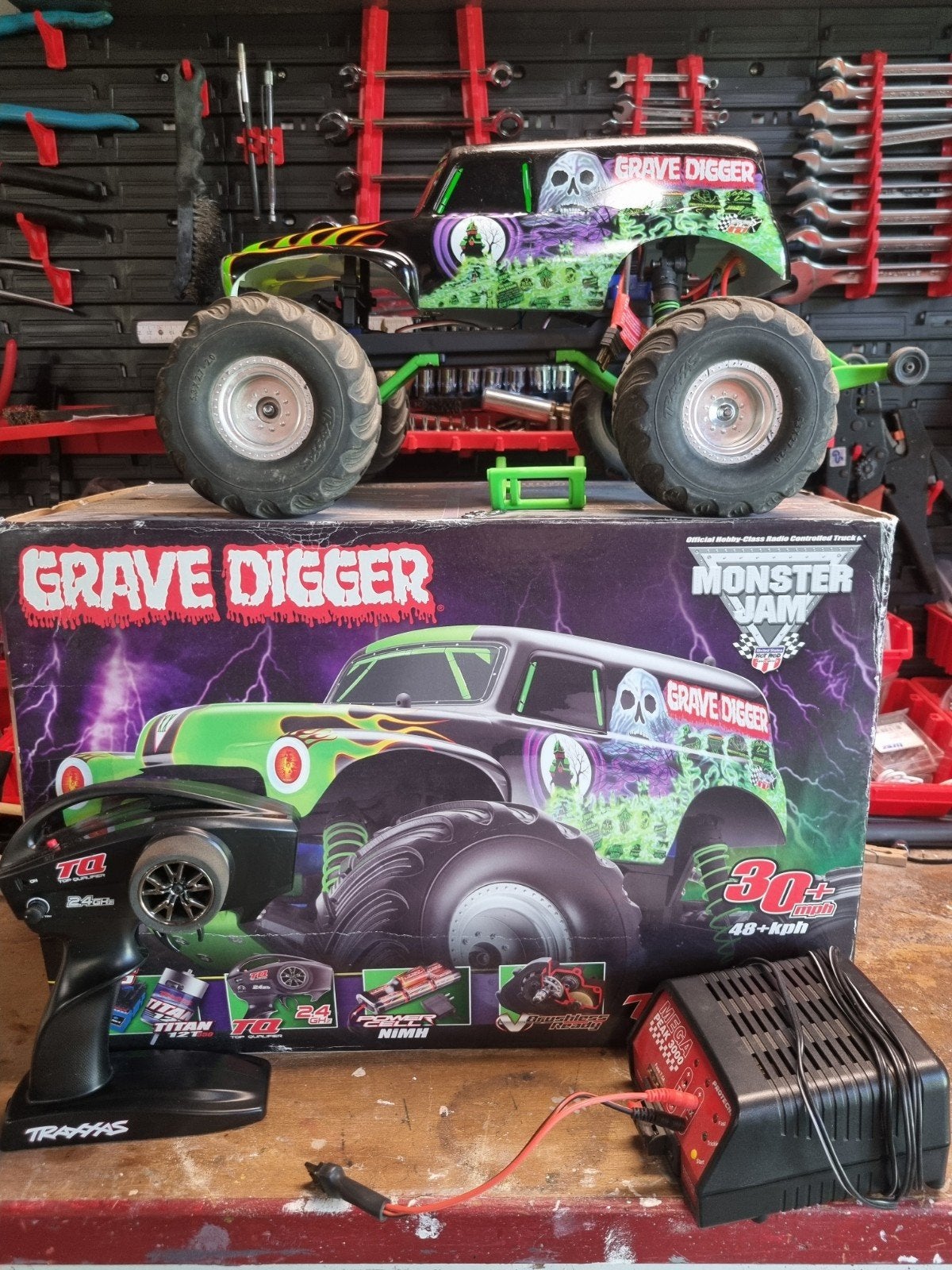 Traxxas Grave Digger 1:10 Monster Jam met originele doos RTR, Elektro, Auto offroad, Ophalen of Verzenden, Schaal 1:10