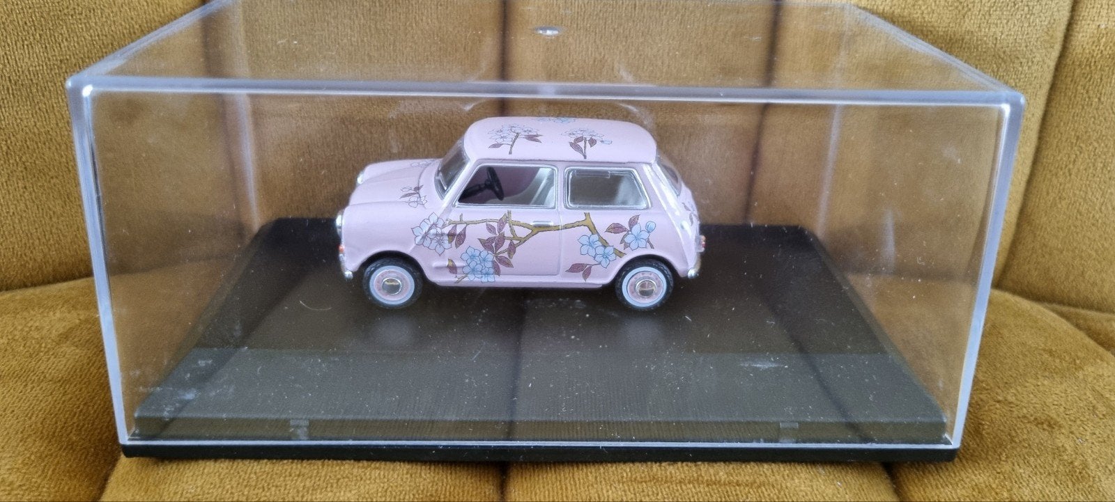 Roze Mini Cooper met bloemenmotief Oxford, Ophalen of Verzenden, Nieuw, Auto, Overige merken