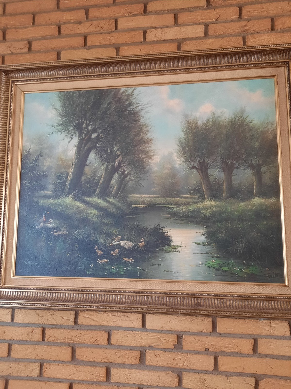 schilderij van H.C. Hokken, Ophalen