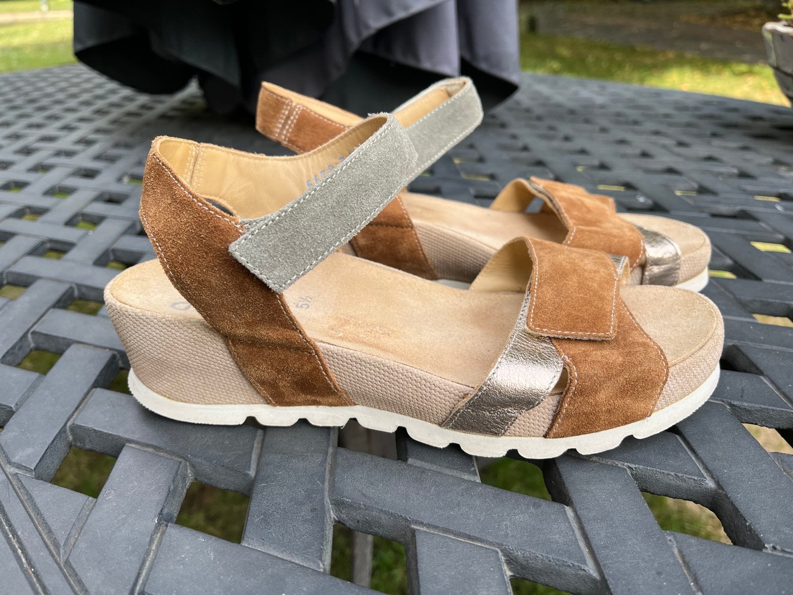 Durea sandalen maat 38,5 maat 5,5 wijdte H, Overige kleuren, Zo goed als nieuw, Sandalen of Muiltjes, Ophalen of Verzenden