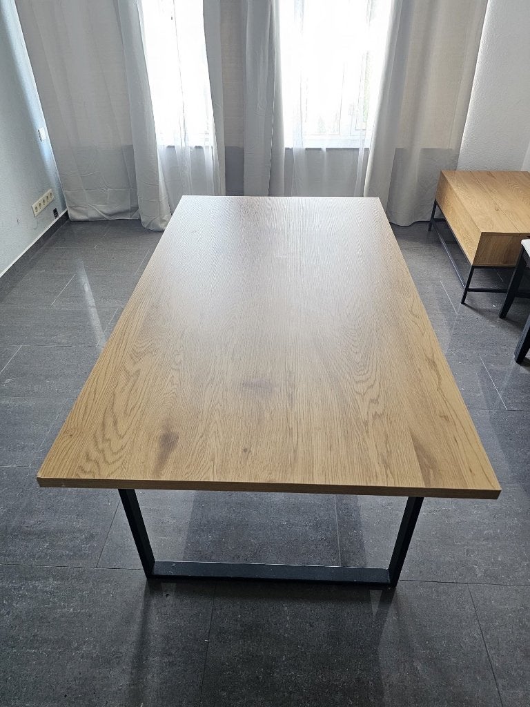 Eettafel set en salontafel, Ophalen, 50 tot 100 cm, Zo goed als nieuw, 150 tot 200 cm