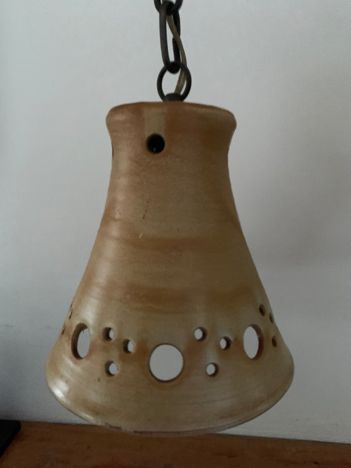 vintage hanglamp keramiek midcentury modern, Ophalen of Verzenden, Keramiek