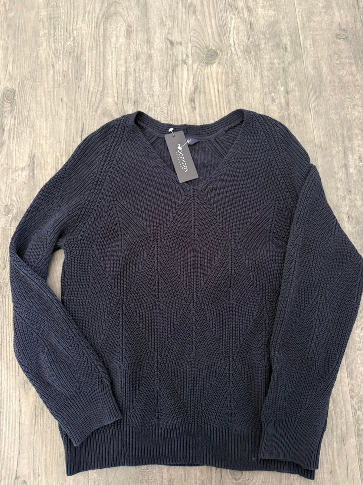 Donkerblauwe trui van Bloomings Amsterdam maat L, nieuw, Verzenden, Nieuw, Maat 42/44 (L), Blauw