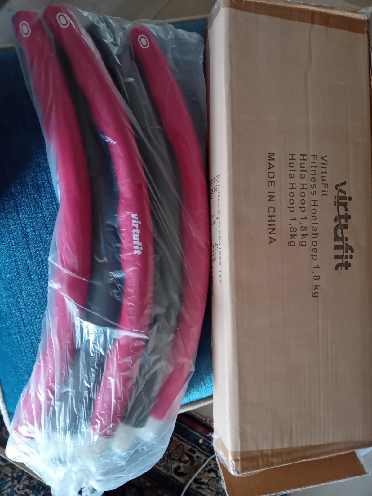 VirtuFit Fitness Hoelahoep 1.8 kg - Voor effectieve training, Ophalen, Met gewicht, Nieuw, Fitness hoelahoep