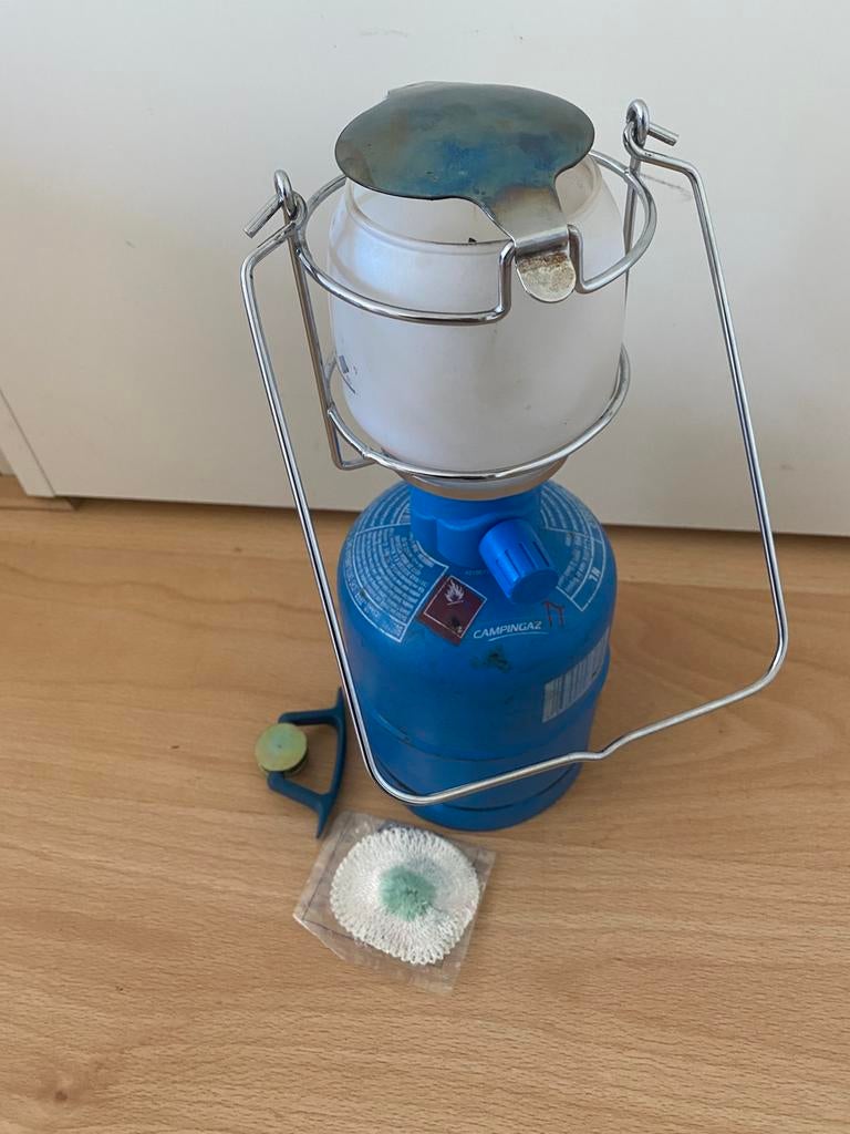 Campingaz lamp met gasfles, Ophalen of Verzenden, Zo goed als nieuw