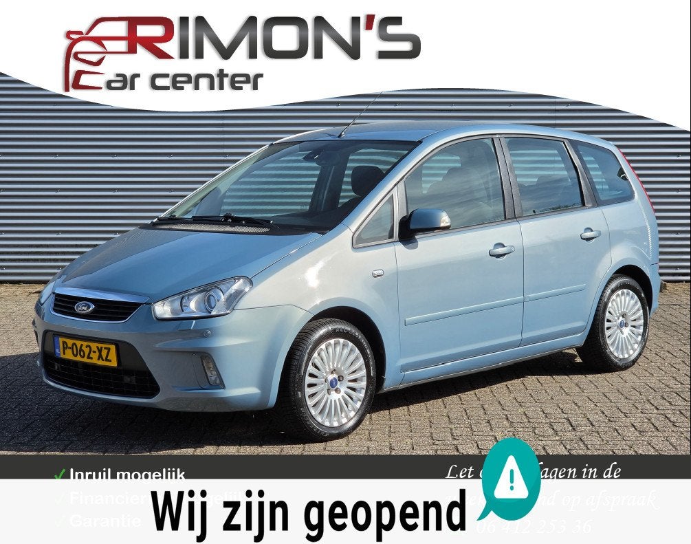 Ford C-Max 2.0-16V Automaat Camera Navi Carplay Airco, Auto's, Ford, Gebruikt, Bedrijf, Euro 4, Parkeersensor