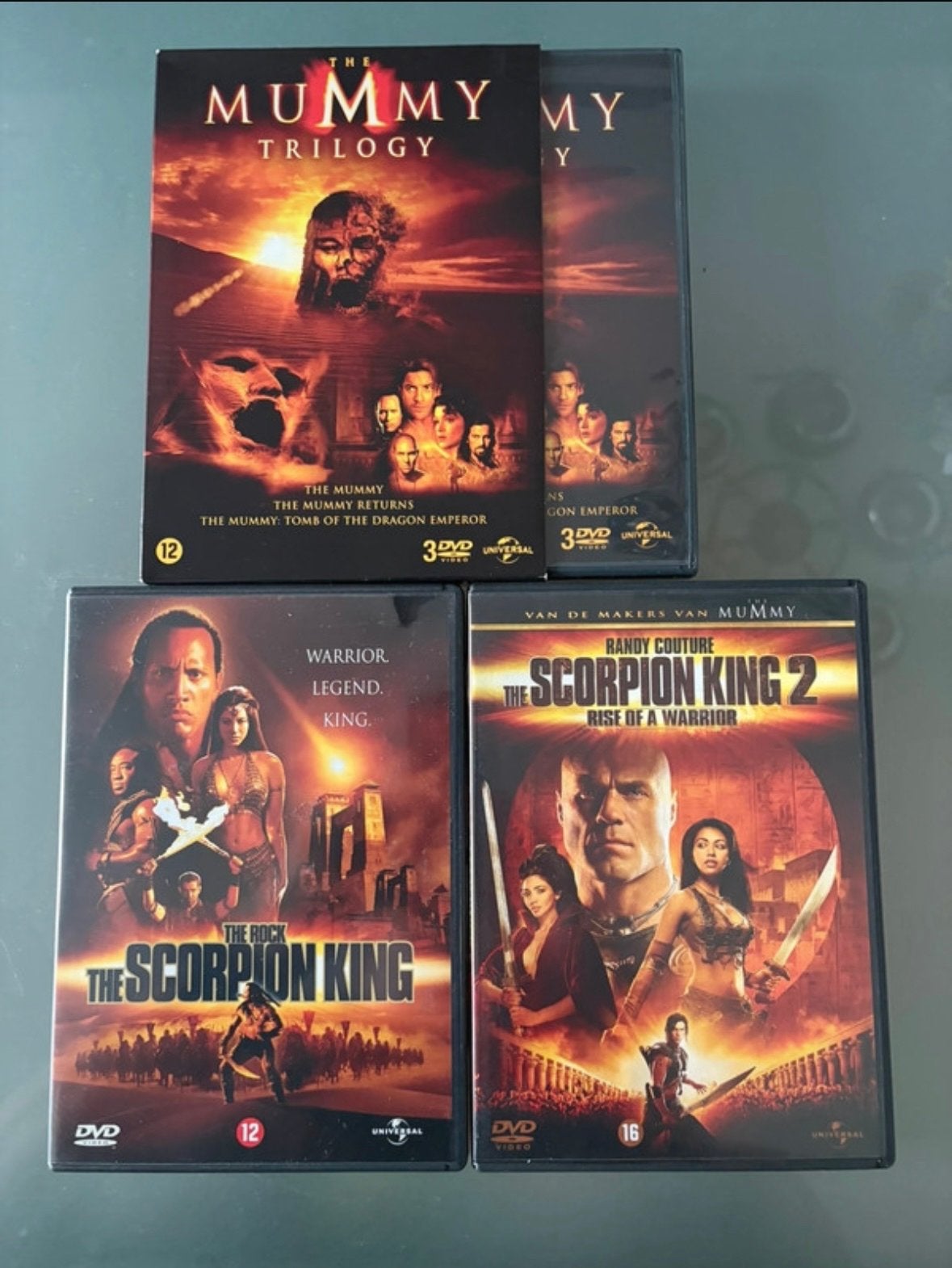 The Mummy Trilogie & Scorpion King 1 & 2 DVD Boxset, Cd's en Dvd's, Vanaf 16 jaar, Nederlands, Actiethriller, Ophalen of Verzenden