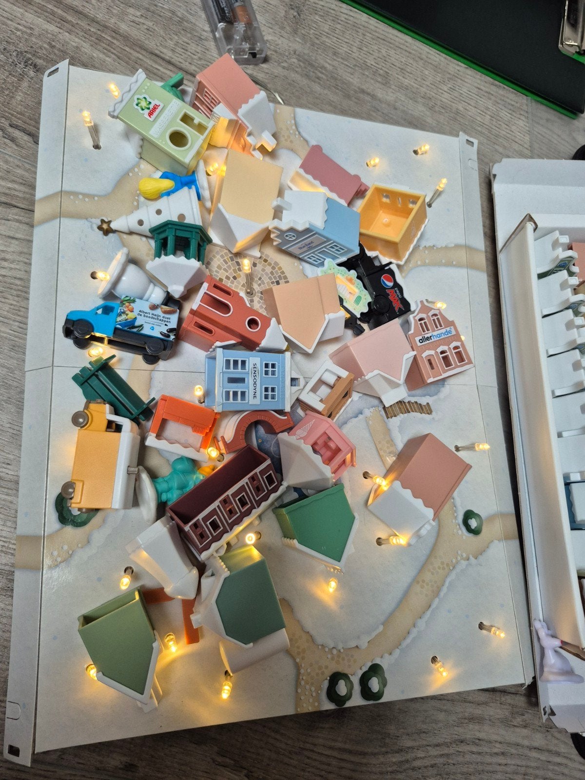 Albert Hein kerstdorp met veel extra huisjes, Verzamelen, Albert Heijn, Ophalen of Verzenden