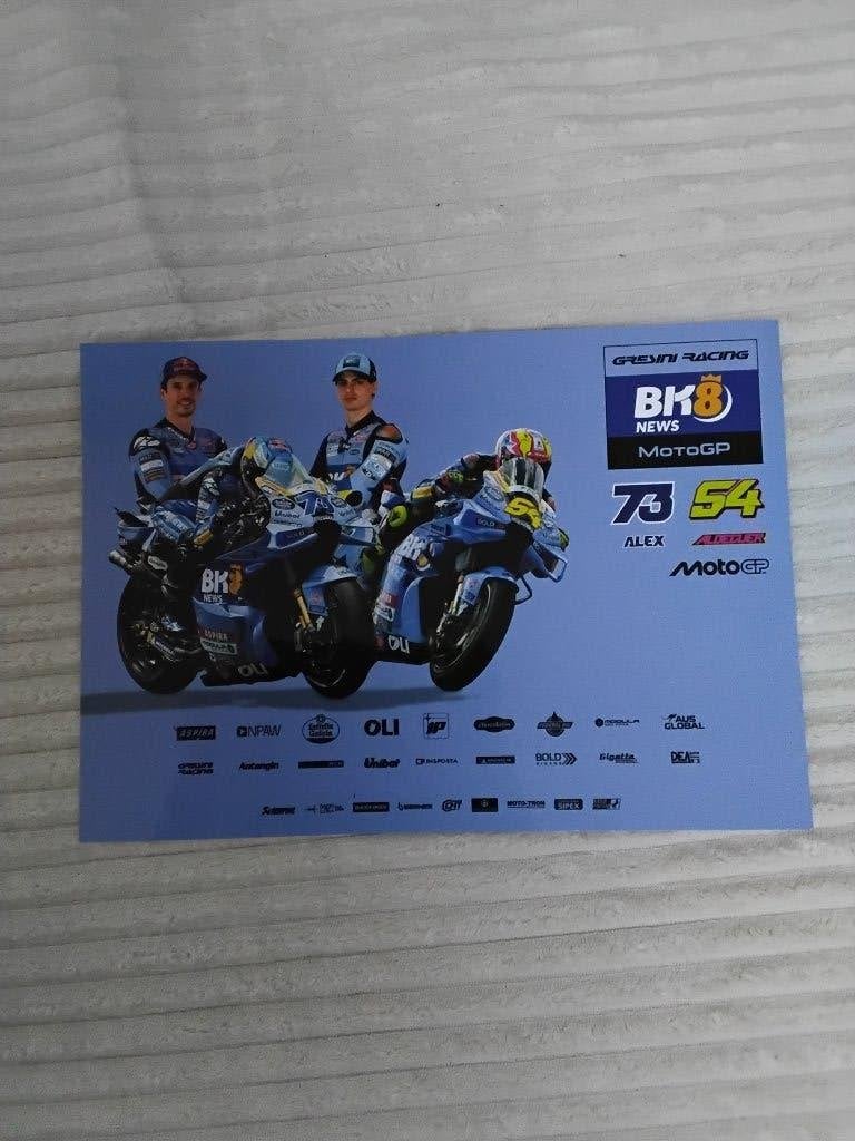 Paddock foto kaart marquez en aldeguer ducati tt assen, Ophalen of Verzenden, Nieuw, Motoren