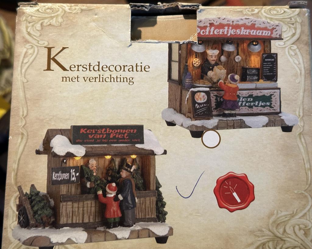 kerstdecoratie in de vorm van een kerstboom verkoopstal ovp, Ophalen, Nieuw