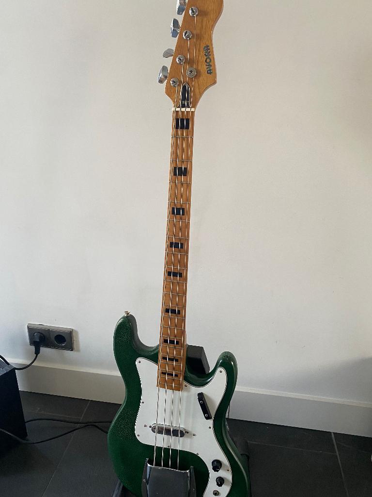 Vintage bass gitaar, Muziek en Instrumenten, Ophalen, Gebruikt, Elektrisch
