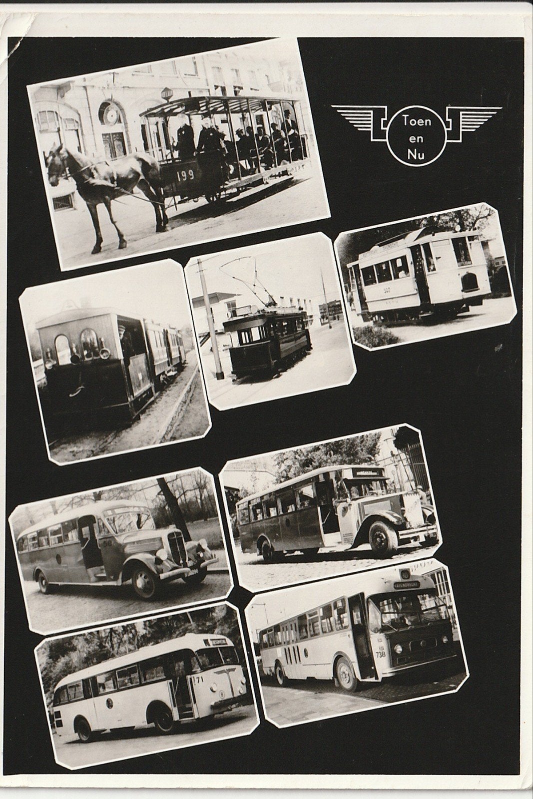 ROTTERDAM TOEN EN NU VERVOER PAARDE STOOM ELEK TRAM AUTOBUS, Ophalen of Verzenden, 1960 tot 1980, Gelopen, Zuid-Holland