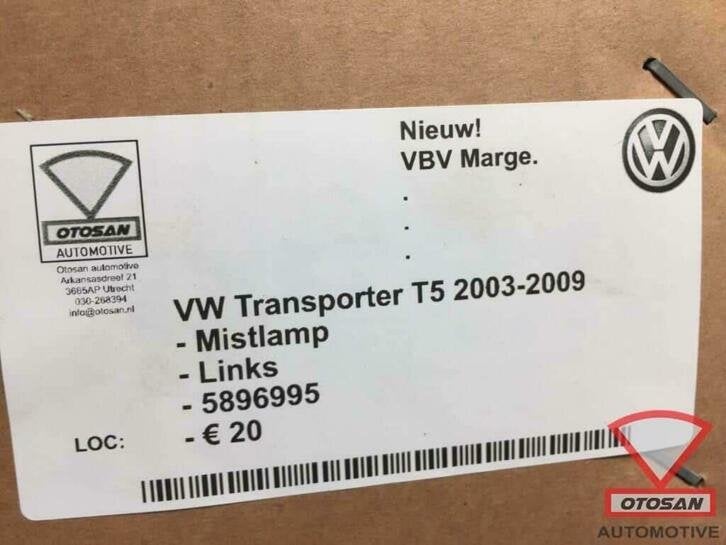 vw transporter t5 03 09 mistlamp nieuw! links voor 5896995, Auto-onderdelen, Volkswagen, Volkswagen AG, Nieuw, Berliner Ring 2
38440  Wolfsburg, DE
