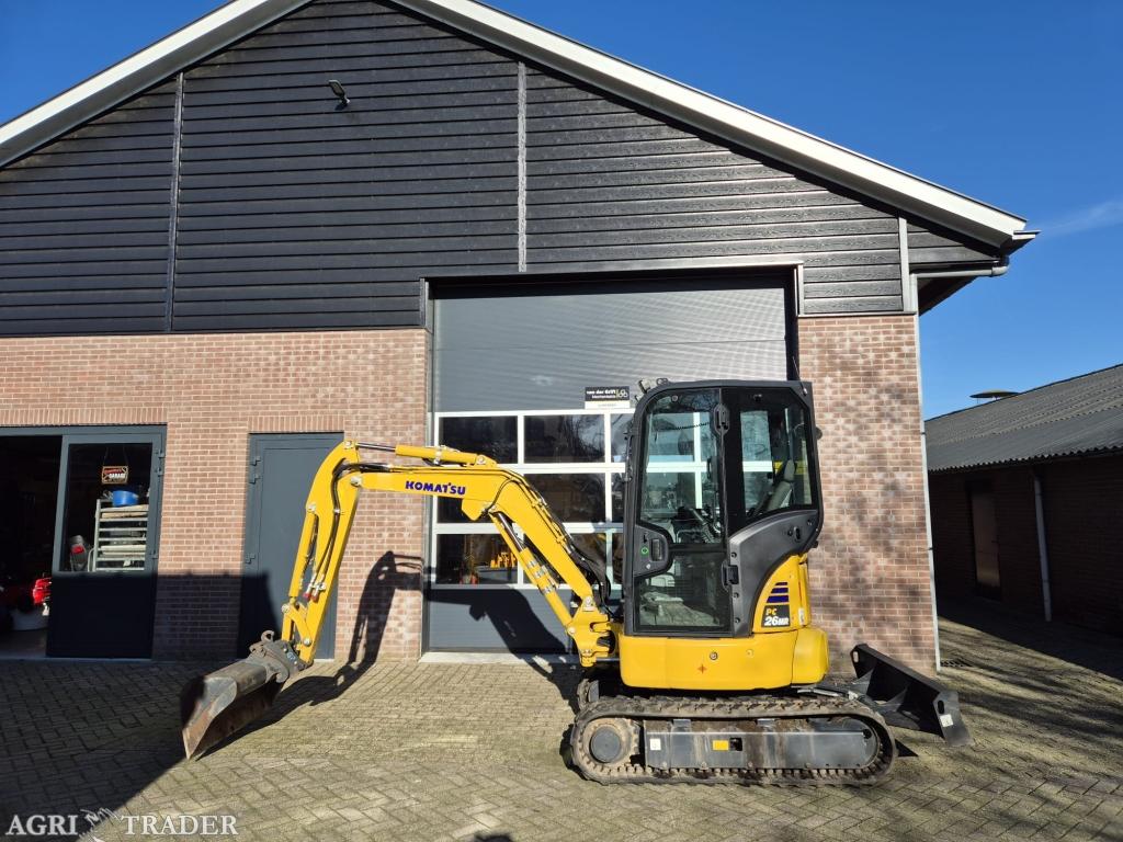 Komatsu PC26MR / graafmachine /2.8t/ 2x dubbel prop, -, Niet opgegeven, Ophalen of Verzenden, Niet opgegeven