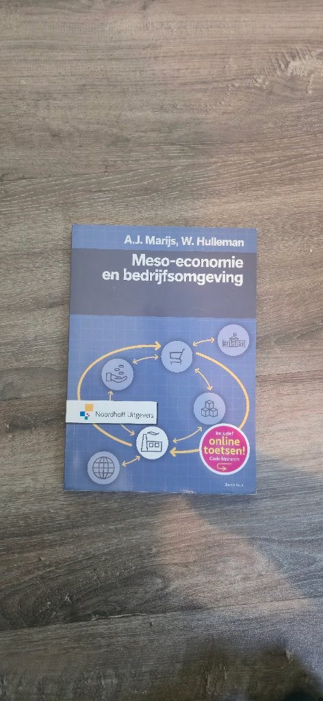Meso-economie en bedrijfsomgeving, Boeken, Studieboeken en Cursussen, Nieuw, Noordhoff Uitgevers, Gamma, HBO