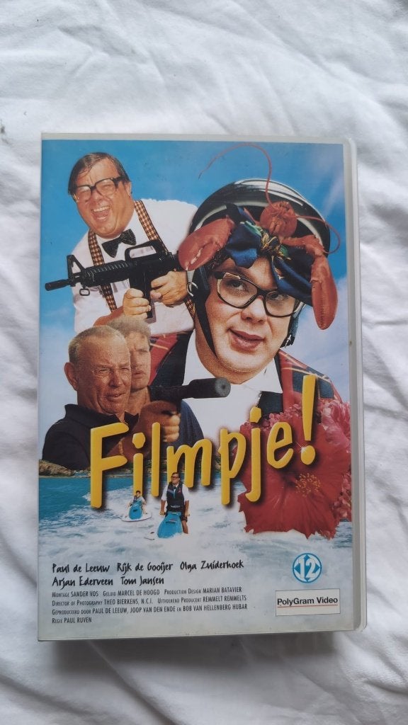Filmpje! VHS - Komedie met Paul de Leeuw, Cd's en Dvd's, Gebruikt, Komedie, Vanaf 12 jaar, VHS