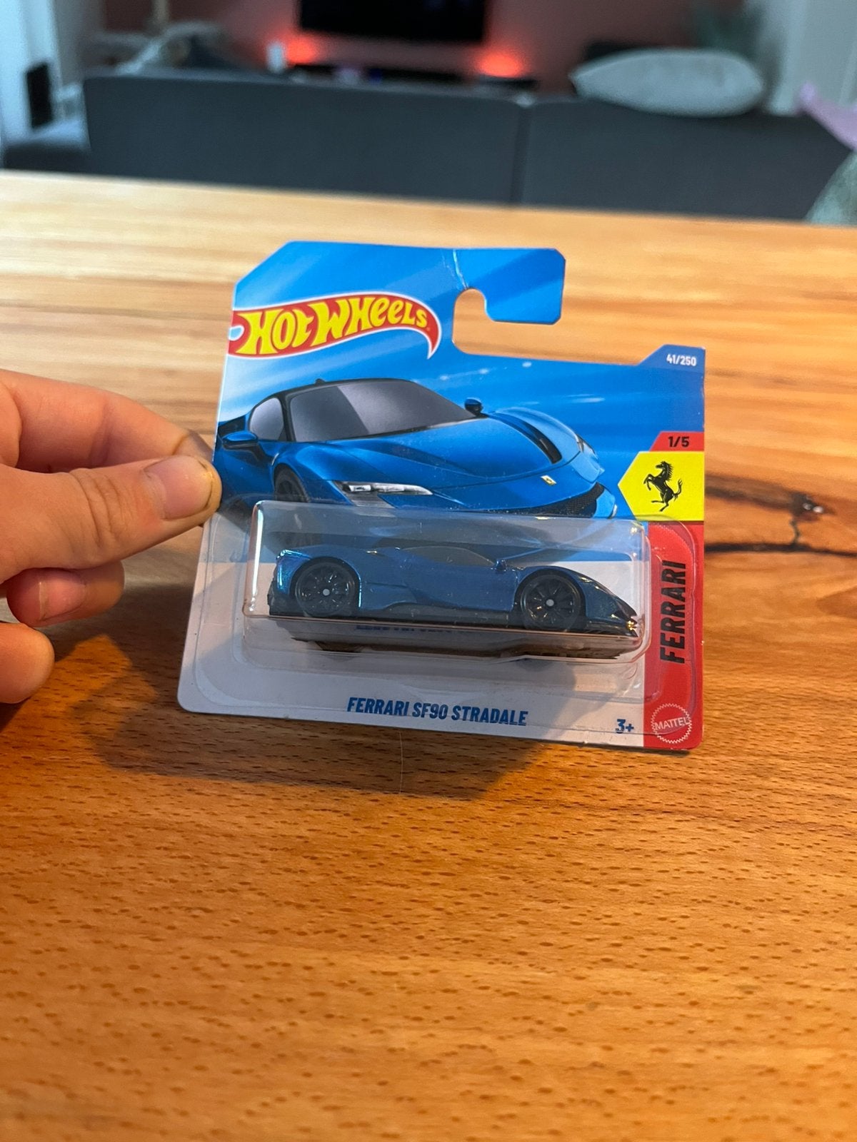 Hot wheels ferrari sf90 stradale  blauw, Ophalen of Verzenden, Nieuw, Auto