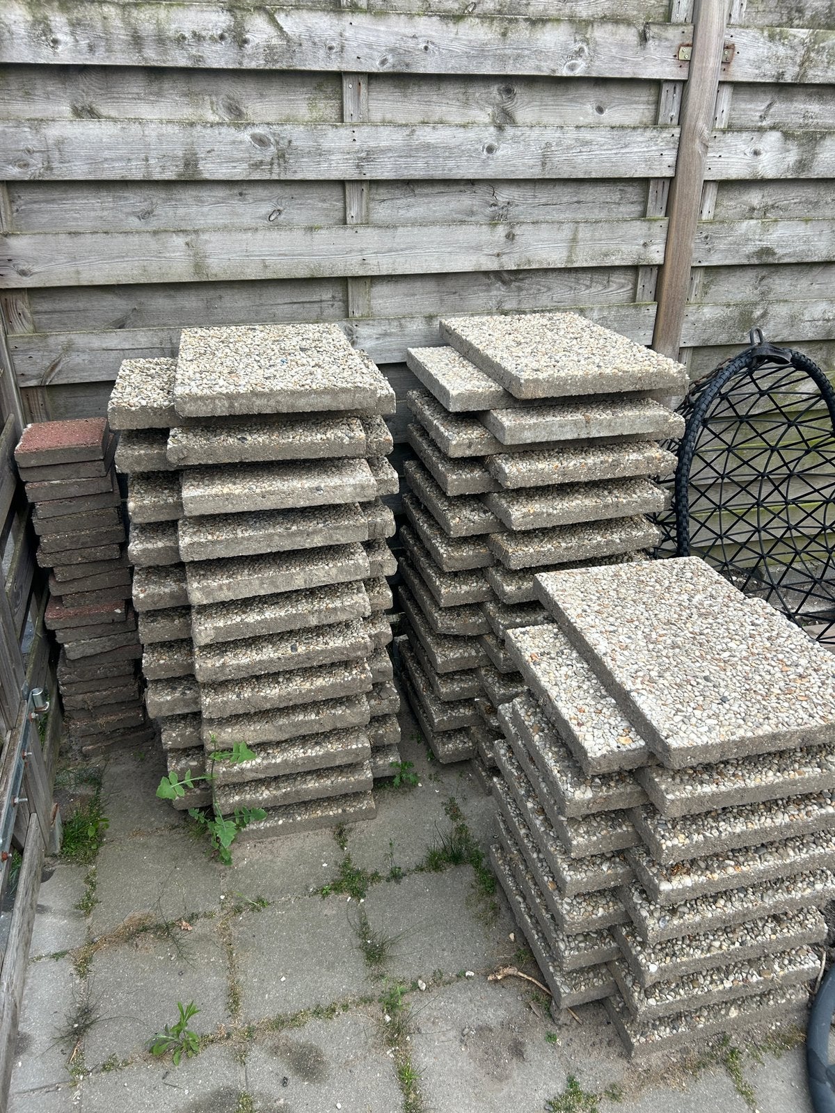 60 x 40 grindtegels GRATIS, Tuin en Terras, Tegels en Klinkers, Ophalen, Gebruikt, 10 m² of meer, Beton