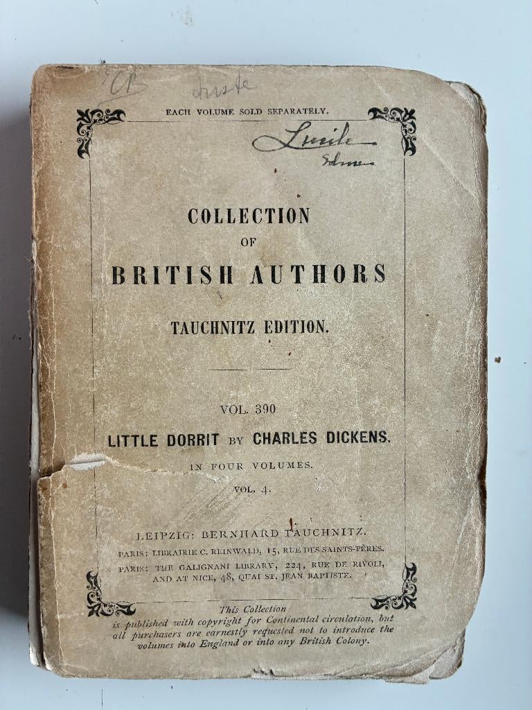 Little dorrit(1899), Antiek en Kunst, Ophalen of Verzenden, Dickens, Charles